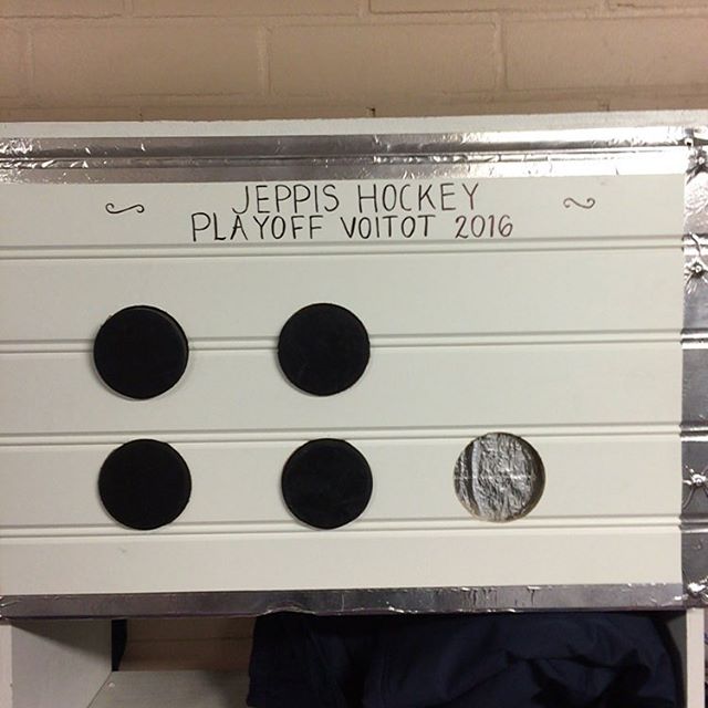 Four down, one to go! #rautaliiga #jeppishockey